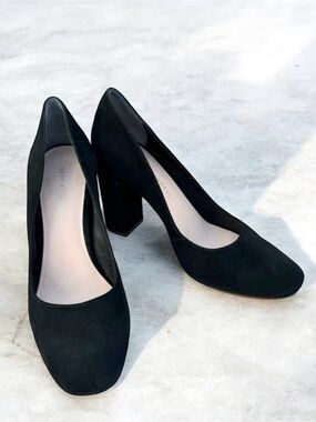 Loeffler Randall Sydnee Heels Black Suede Pumps